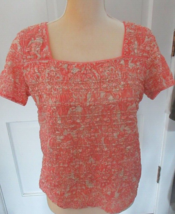 East 5th multicolor short sleeve Stretch Lined Top size L - £4.91 GBP