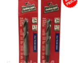 VERMONT AMERICAN 10428 7/16&quot; High Speed Steel Drill Bit  Pack of 2 - £11.93 GBP