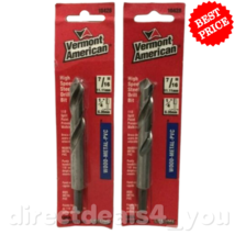 Vermont American 10428 7/16&quot; High Speed Steel Drill Bit Pack Of 2 - £11.67 GBP