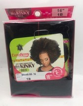 Eve Hair 100% Remy Human Hair Afro Kinky Bulk 16&quot; Off Black Maley Braid Twist - £23.93 GBP