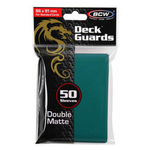 BCW Deck Protectors Standard (50 Sleeves) - Matte Teal - £13.73 GBP