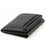 Men&#39;s Black Leather Bifold Wallet w/ RFID Protection. Only $24.95 ! - £19.63 GBP