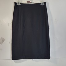 Womans Valerie Stevens Petites Stretch Black Wool/Spandex Skirt Size 8 Petite - £17.36 GBP