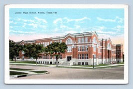 Junior High School Building Austin Texas TX UNP Unused WB Postcard K14  - £3.85 GBP