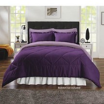 All-Seasons Reversible Comforter Set PLUM/LAVENDER Full/Queen - $37.95