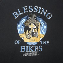 Blessing of the Bikes 2005 Black Graphic Tank Top Size XL Motorcycle Mic... - £29.79 GBP