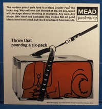Vintage Magazine Ad Print Design Advertising Mead Cluster-Pak Packaging - $32.17