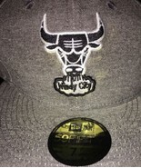 Chicago Bulls Hat 7 1/4 New Era 59FIFTY brand new Gray Black Windy City - £28.06 GBP