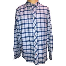 The North Face (Mens Size XL) Long Sleeve Plaid Flannel Button Shirt - Blue - $31.67