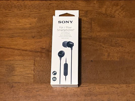 Sony MDR-EX14AP Headset Ear Bud Headphones MDREX14AP Black #91 New Open Box - £6.93 GBP