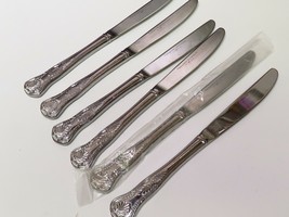 6 Dinner Knives  KINGS Reed Barton Select 18/10 Glossy Stainless Korea - $39.60