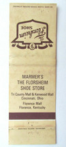 Marmer&#39;s Florsheim Shoe Store - Cincinnati, Ohio &amp; Florence, KY Matchbook Cover - £1.17 GBP