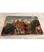  Vtg GA Augusta Sacred heart Church 16 3/4&quot; x 10 1/4&quot; Art Board Style Po... - $45.07