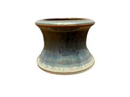 Votive Candle Holder Bill Campbell Studio Pottery Glazed Signed 2.25 Inches Tall - £14.86 GBP