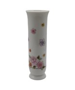 Vtg Porcelain Small Flower Vase Floral Transferware Design Jay Import Co... - £8.12 GBP