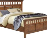 Sunset Trading Mission Bay Queen Bed | Amish Brown Solid Wood Headboard ... - $2,512.99