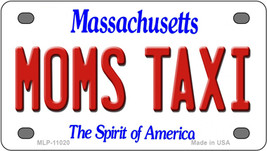 Moms Taxi Massachusetts Novelty Mini Metal License Plate Tag - $284.59 MXN