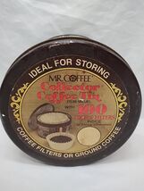 Vintage Mr. Coffee Collector Empty Tin 6&quot; X 3 1/2&quot; - $158.86 MXN