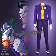 Batman The Animation Joker Cosplay Costume Outfit Mens Costume Halloween... - £74.94 GBP