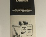 Auto Shack vintage Brochure how to Oil Filter br2 - $4.94