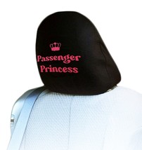 Embroidery Passenger Princess Logo Truck SUV Car Seat Headrest Cover 1PC - £8.91 GBP