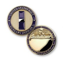 NAVY WARRANT OFFICER 3  1.75&quot;  CHALLENGE COIN - $39.99