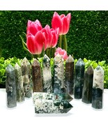 Wholesale Lot 2 Lb Natural Moss Agate Obelisk Tower Point Crystal Healing - $1,996.11 MXN