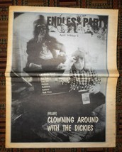 RARE 1988 Endless Party #22 music fanzine: The Dickies The Sugarcubes Hurricane - £22.15 GBP