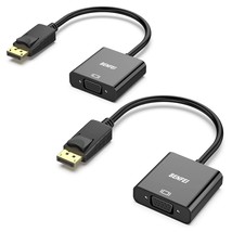 BENFEI DisplayPort to VGA 2 Pack, Gold-Plated DP to VGA Adapter (Male to Female) - £23.97 GBP