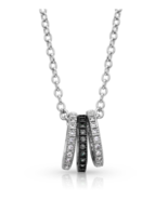 Montana Silversmith ~ Mini Three Ring Necklace - £37.02 GBP