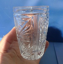 VTG Glassware USSR Soviet Glass small VASE CUP MUG Crystal ornament Home Decor - £20.32 GBP