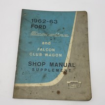 1962-63 Ford Econoline Falcon Club Wagon Shop Manual Supplement Repair - $7.19