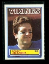 Vintage 1983 TOPPS Football Trading Card #102 TOMMY KRAMER Minnesota Vikings - £3.94 GBP