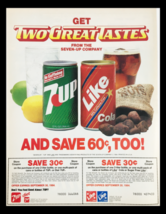 1984 Seven-Up Company Two Great Tastes Circular Coupon Advertisement - £14.91 GBP