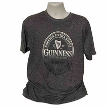 Guinness Relaxed Gray Foreign Extra Stout Bottle Label Print T Shirt Size XL - £10.40 GBP