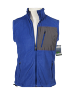 Nordic Track Men's Athletic Vest Soft Fleece Fabric Cobalt Blue Size Small - $9.99