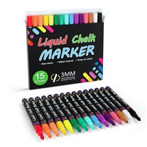 Chalk Markers, 15 Vibrant Colors Liquid Chalk Markers Pens For Chalkboards, Wind - £15.95 GBP