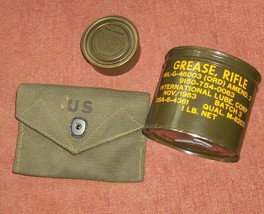 Vtg Military Decontamination Kit Army Field Gear Vietnam War Rifle Grease Case - £114.06 GBP