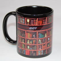 Custom Made Ceramic Coffee Mug Tea Cup “Books” Teacher~Library~Shelf~Rea... - £6.65 GBP