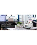  Epson DS-770 II Color Duplex Document Scanner 45PPM  B11B262201 - $724.74 CAD