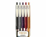 Zebra Gel Ball Pen SARASA JJ15-5C-VI2 0.5mm Vintage 5 Color Set Japan fr... - $14.00