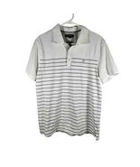 Banana Republic Men's Short Sleeve Polo Shirt White Gray Logo Cotton Ble... - $20.36