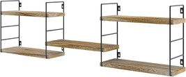 Eifiwot Floating Shelves Wall Mounted, Adjustable Storage Rack For Office, - $64.99