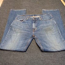 Levi 559 Jeans Mens 36x34 Blue Relaxed Fit Straight Leg Mid Rise Denim Pants * - £18.09 GBP