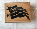 Stars and Striped Old Glor  Posh Impressions 1988 Rubber Stamp Z/274 - $18.27