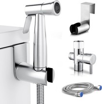 Handheld Toilet Bidet Sprayer, Stainless Steel Jet Sprayer Kit, Bathroom... - $35.93