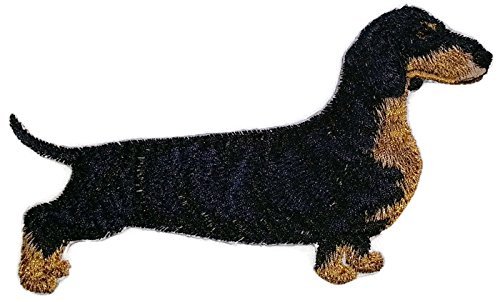 Amazing Custom Dog Portraits [Dachshund Smooth] Embroidery Iron On/Sew Patch [6
