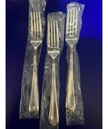 Argent Orfevres Nova Satin 18/10 Stainless Place Forks 8 1/8” Set 3 New - $553.42 MXN