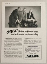 1950 Print Ad Packard Marine Engines Made in Detroit,MI - $12.88