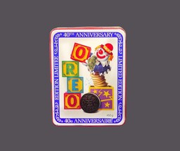 Oreo Cookies 40th Anniversary limited-edition tin. Bilingual English | French. - £36.59 GBP